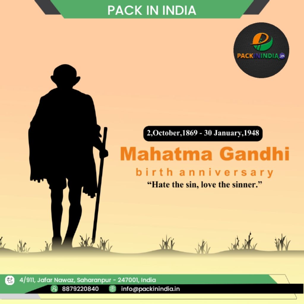 PackInIndia's tweet photo. Mahatma Gandhi: “You must be the change you wish to see in the world.” https://t.co/NThXJCsyvN