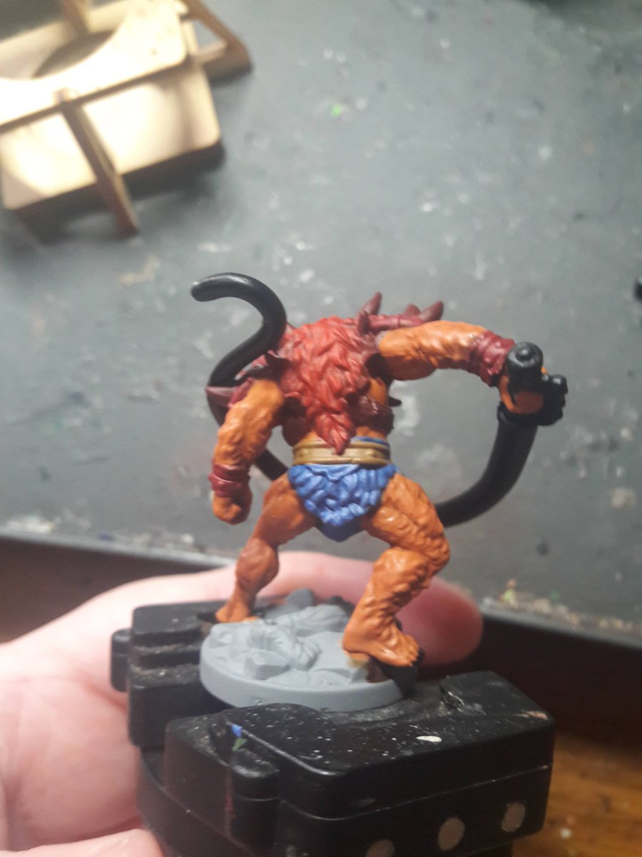 Elessarion30's tweet photo. Another model from the #fieldsofeternia Kickstarter all done other than his base. He seems like a beastly fellow doesn't he? #heman #eterniaminis #eternia #hemania  #miniatures #miniaturepainting #commissionpainting #commissioned #commissions #tabletop #smallbusinessuk https://t.co/tlkbSbuOnb