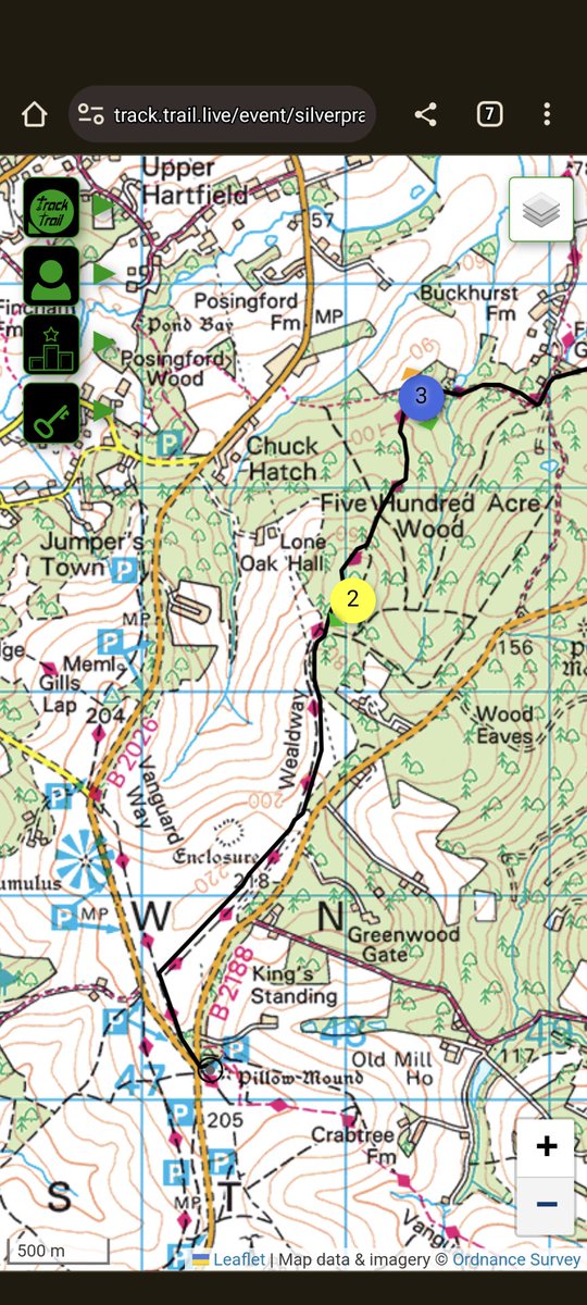 Groups are on their final leg. ETA between 1 and 1:30. 
Group 1's tab is hiding under 3.