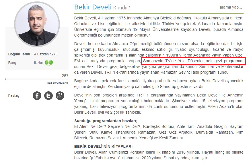 volkan_giritli's tweet image. "Suriyelilerden rahatsız olanlar Cenabı Allah'tan da, ezandan da rahatsızlar" diyen Bekir Develi'yi tanıyor musunuz? Tanımayan varsa tanıştırayım, kendisi Samanyolu Tv'de yıllarca program yapmış biri. Bu Allah, ezan vb söylemleri belli ki oralarda öğrenmiş. Ben Suriyelilerden de…
