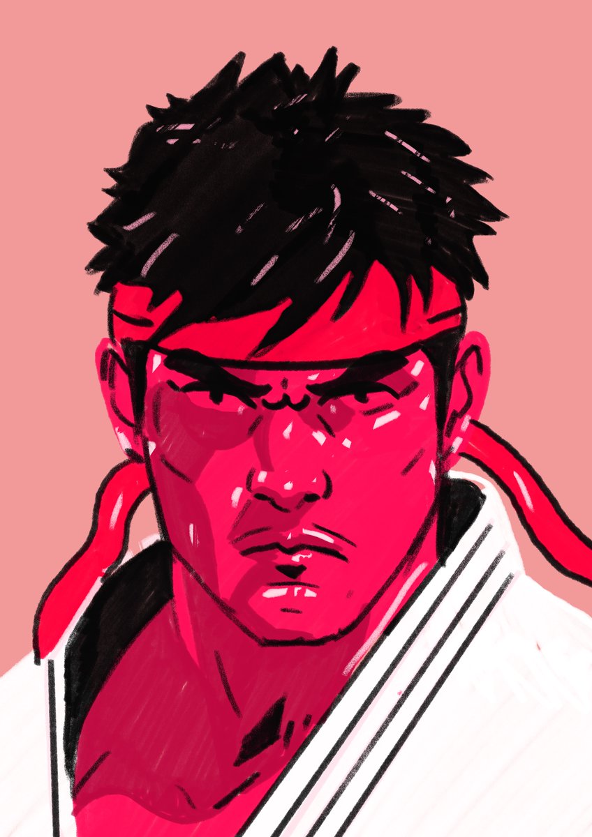 Ryu #streetfighter #portrait #illustration #procreate #illustrated #portraitillustration