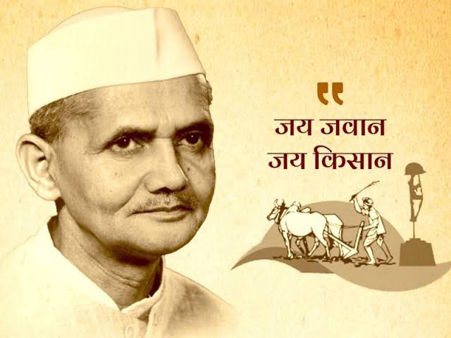 जय जवान जय किसान।
#लाल_बहादुर_शास्त्री_जयंती 
#LalBahadurShastriJayanti