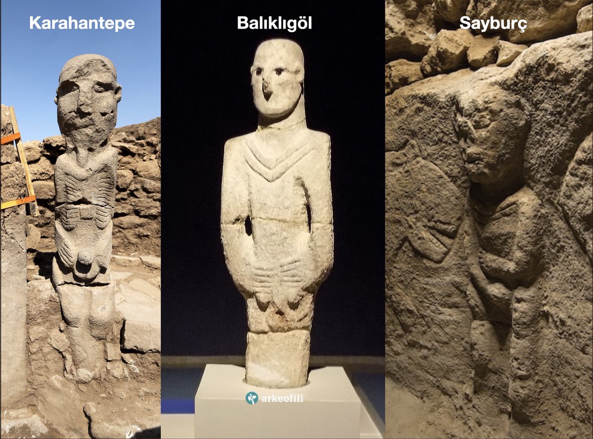 Taş Tepeler bölgesinde keşfedilen ve elleriyle penisini tutan tasvirlere birkaç örnek.

Göbekli Tepe ve çevresindeki 11 arkeolojik alan, Anadolu’nun ve Yukarı Mezopotamya’nın yerleşik hayata geçen en eski topluluklarına ev sahipliği yapıyor. 200 kilometrelik bir alana yayılmış