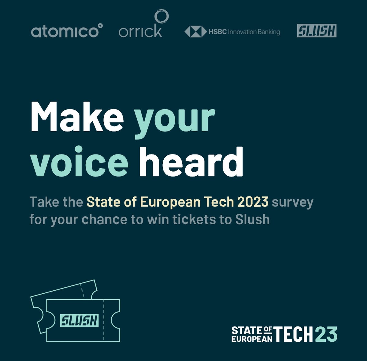 Congratulations to the first winner of the State of European Tech survey competition @Naszub who has won a ticket to @Slush! There are still tickets up for grabs, so take the survey and share it with your network for a chance to win! bit.ly/3sSdzsA #soet #VC #tech