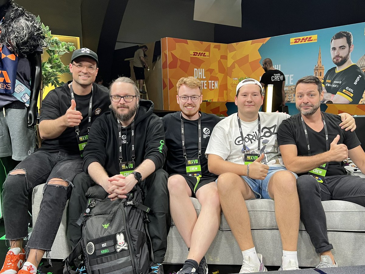 Maximilian (@maxlvlae) on Twitter photo Good bye Malta
Good bye CSGO
Let’s start a new chapter of high quality esports productions with CS2
<a href="/ESLCS/">ESL Counter-Strike</a> <a href="/CounterStrike/">CS2</a>
Thank you for another peak performance my lovely ingame team ❤️
<a href="/tylerfeelin/">Tyler Gough</a>
@est_kroll
<a href="/jeyrazz/">jey</a>
<a href="/shevcsgo/">Marko'shev'Krajčeski</a>
<a href="/Rushly123456/">Rush</a>
<a href="/UnknownFME/">Bastian Faber</a>
#ESLProLeague Good bye Malta
Good bye CSGO
Let’s start a new chapter of high quality esports productions with CS2
<a href="/ESLCS/">ESL Counter-Strike</a> <a href="/CounterStrike/">CS2</a>
Thank you for another peak performance my lovely ingame team ❤️
<a href="/tylerfeelin/">Tyler Gough</a>
@est_kroll
<a href="/jeyrazz/">jey</a>
<a href="/shevcsgo/">Marko'shev'Krajčeski</a>
<a href="/Rushly123456/">Rush</a>
<a href="/UnknownFME/">Bastian Faber</a>
#ESLProLeague
