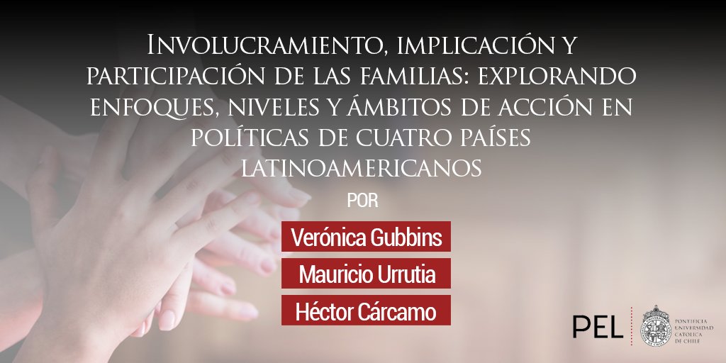 Fac_EducacionUC's tweet photo. La pandemia puso la participación de las familias como centro de atención. Conoce cómo 4 países latinoamericanos abordan la relación entre escuelas y familias. Un estudio de Verónica Gubbins, Mauricio Urrutia y Héctor Cárcamo en el último volumen de PEL 🔗 https://t.co/8VHYKWSJBs https://t.co/cp5sHdI350
