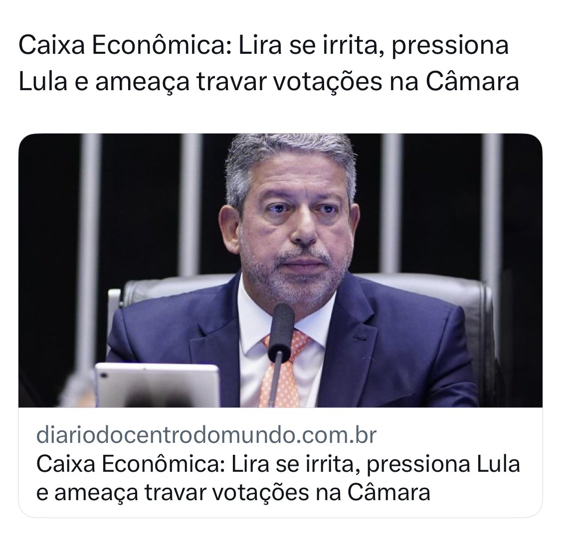 CONGRESSO GOLPISTA 

Lira se irrita, pressiona Lula e ameaça travar votações na Câmara