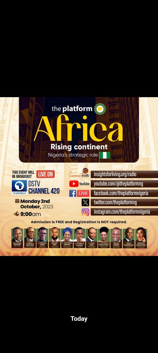 prosperopara's tweet photo. We are LIVE!

#ThePlatformNG2023 https://t.co/yh9Sh19lvp