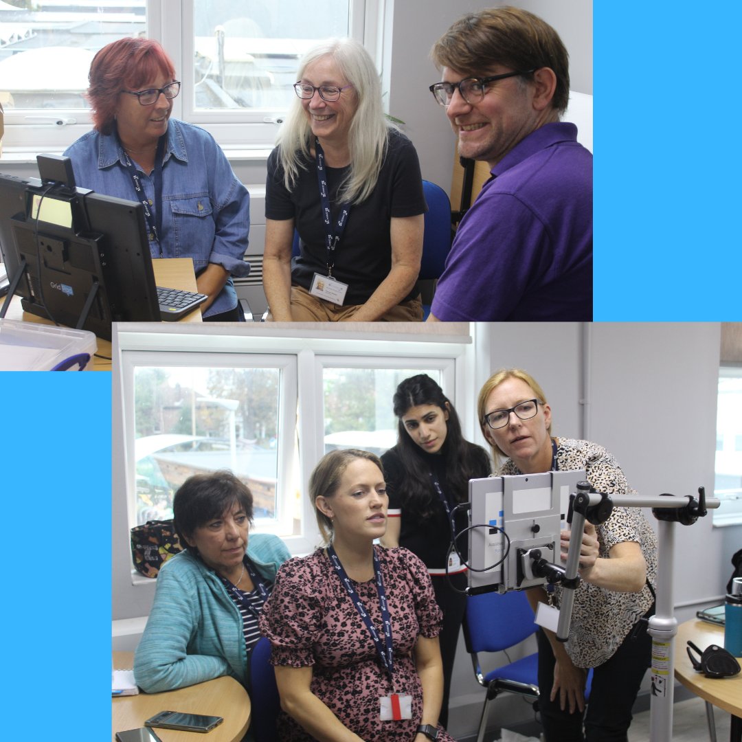 Thanks to <a href="/DangerOT/">Charlie Danger</a> for his interesting training session on #eyegaze assessment for the CENMAC team today! 
#eyetracker #AAC #AACaware