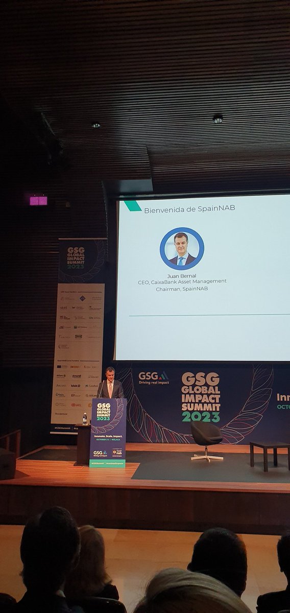 IsabelPenalosa's tweet image. #GSGSummit #caminoalimpacto Innovate, scale, impact @SpainNAB @AEF_fundaciones opening plenary @CarolinaEspanaR @frdelatorre @joseluisescriva