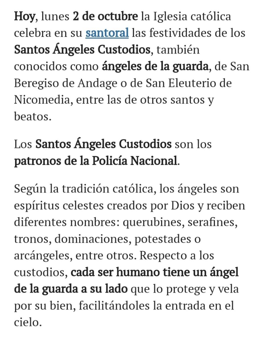 Hoy es el día de la Policía Nacional. <a href="/policia/">Policía Nacional</a> 
GRACIAS por vuestro trabajo. 
#sosprisiones
<a href="/IIPPGob/">Instituciones Penitenciarias</a>
<a href="/interiorgob/">Ministerio del Interior</a>