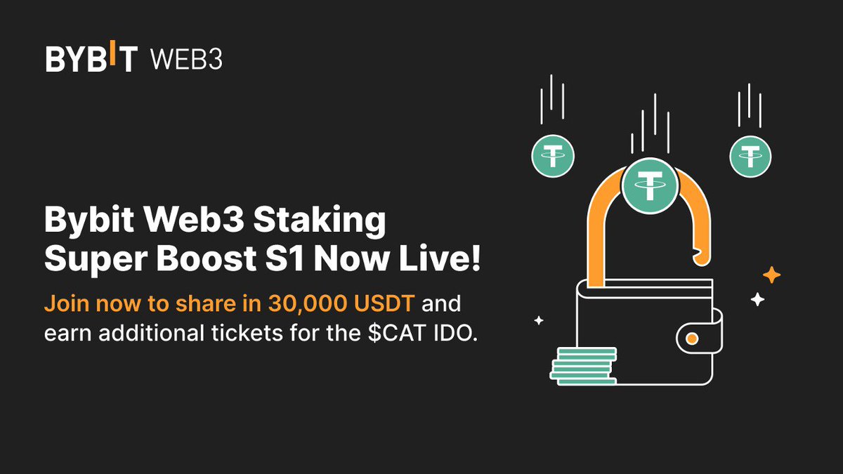 CryptoAttackDao's tweet photo. 🚀 Bybit Web3 Staking Super Boost Campaign Season 1 is LIVE!

😱 Stake to Split 30,000 USDT Prize Pool !!

⏰ Campaign Duration: Sep 25th, 10 AM UTC - Oct 9th, 10 AM UTC

👉 Join Now: https://t.co/saxVDUZdvC https://t.co/UKWSPutSj4