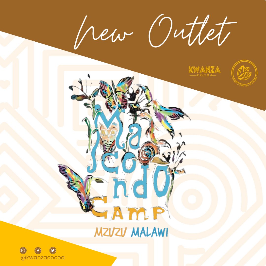 KwanzaCocoa's tweet photo. #Mzuzu we know you've been waiting extremely patiently....

We are excited to announce a new outlet in the beautiful green city of Mzuzu, @MacondoCamp

#chocolate #malawi #visitmalawi #cocoainmalawi https://t.co/zNuxfHiCjd