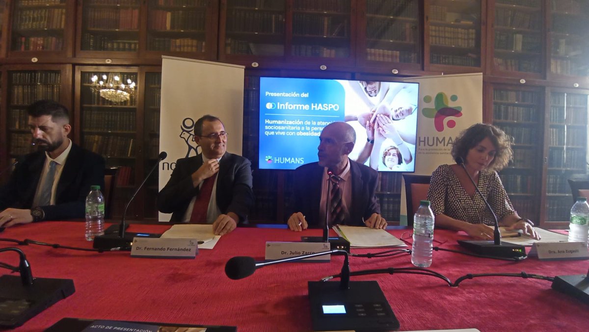 isanidad's tweet photo. 🔴#EnDirecto_iSanidad|Presentación #InformeHASPO: Humanización de Atención Sociosanitaria a la Persona con Obesidad
Dr. @JulioZarcoR (@HumansFundacion): "Este proyecto destaca la importancia de abordar la obesidad desde una perspectiva integral y humana"
@NovoNordiskES https://t.co/c1Q8aEXqtS