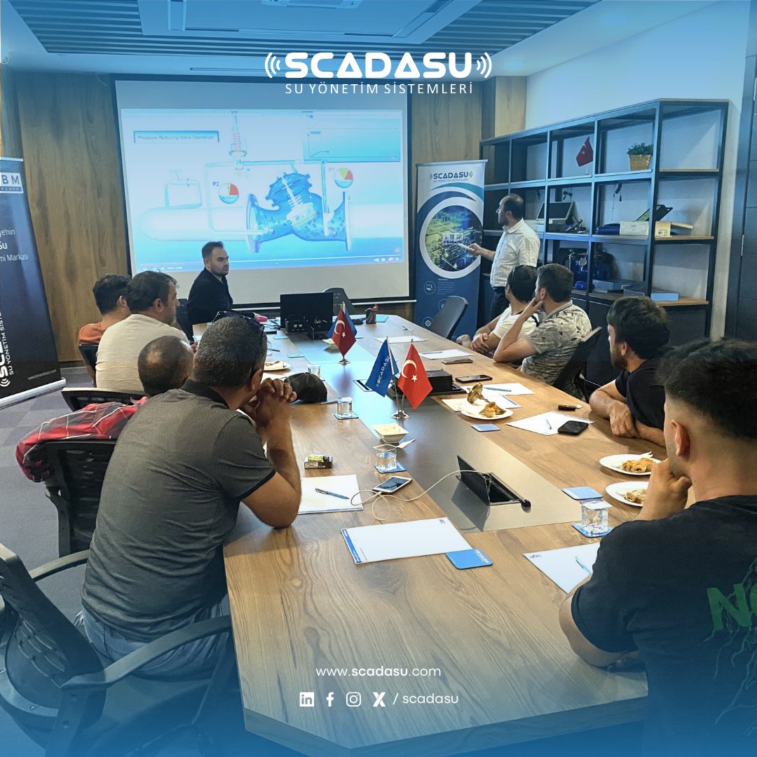 scadasu's tweet photo. Sakarya Su ve Kanalizasyon İdaresi Genel Müdürlüğü, Su Yönetimi Şube Müdürlüğü personeline, su kayıplarıyla mücadelede etkin rolü olan yeni nesil Elektronik BKV Kontrolörümüzün kurulumu ve yapılandırması hakkında bilgilendirme yapıldı.
#suyonetimi #scadasu #saski #waterloss #nrw https://t.co/vWqZw4ypvS