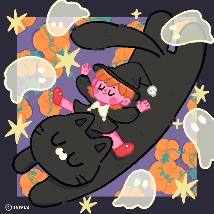 Hello Octoberสวัสดีเดือนกุ๊กๆกู๋#h7ddnsartwork #october #halloween 