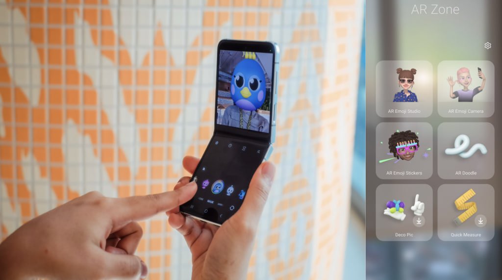 thesammyfans's tweet photo. Galaxy Z Flip 5 AR Zone: Elevate Your Selfies and Videos with AR Magic! - 
https://t.co/GQ1spwUWLP 
#Samsung #GalaxyZFlip5 #ARZone https://t.co/IyHFrv1k2A