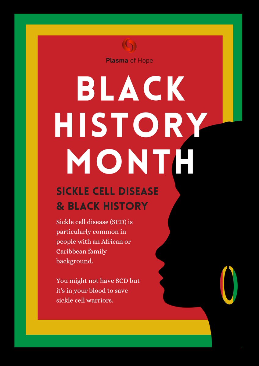Many sickle cell warriors are of black heritage and they depend on Black blood donors to stay alive. It's in your blood to save their lives. Please click to give blood today: plasmaofhope.org/?fbclid=IwAR3y…
#BlackHistoryMonth
#sicklecellanemia
#BloodDonationDrive