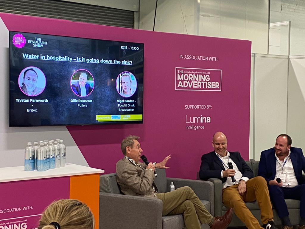 The Restaurant Show 2023 today talking about water in hospitality.
#water #hydration #hospitality #restaurant #TRS2023  #restaurantshow <a href="/RestaurantShow/">The Restaurant Show</a>