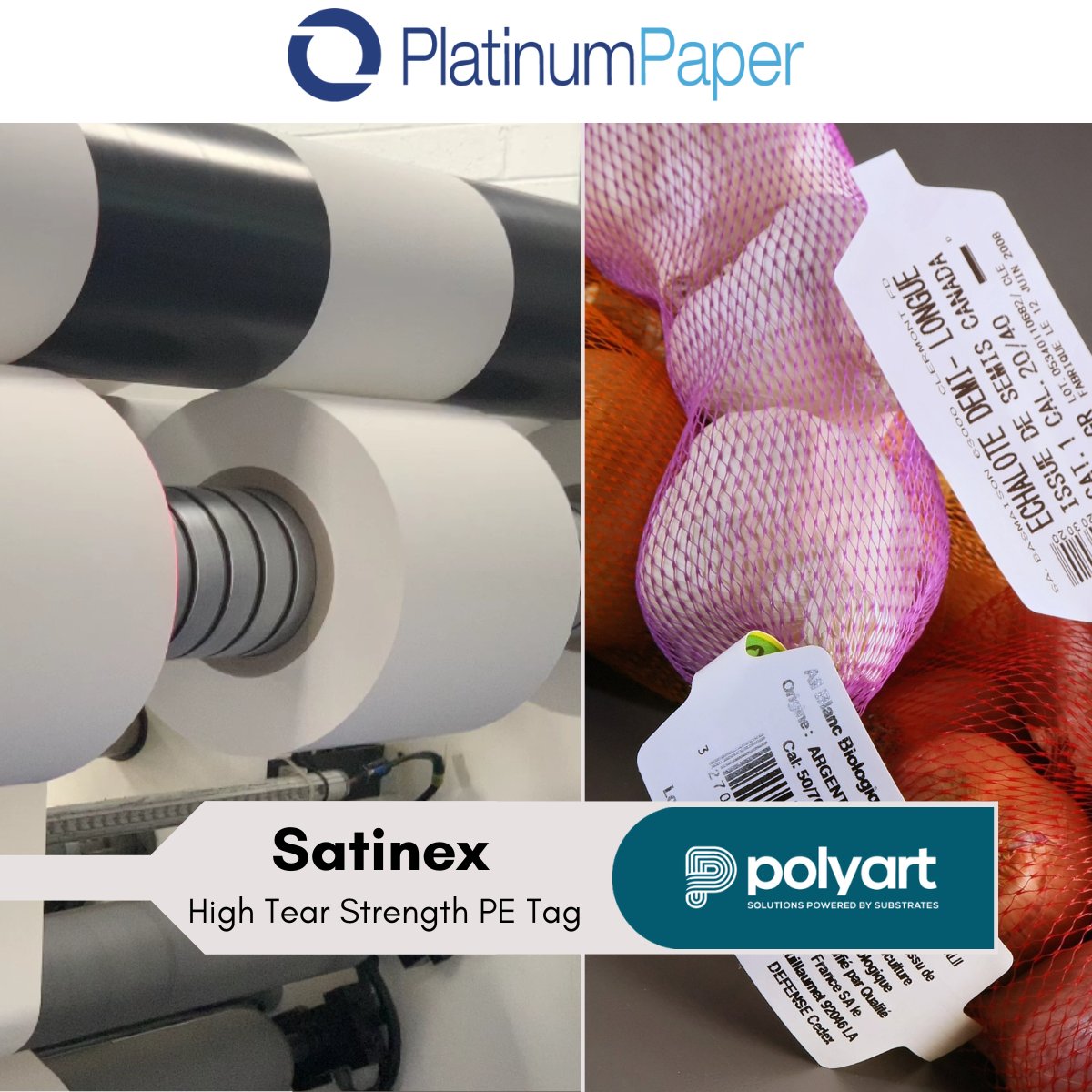 paper_platinum's tweet photo. Polyart Sanitex high tear strength tag is suitable for net bag tags, luggage tags, garment tags and plant tags. The material is 100% recyclable and is a good option for mono packaging PE tag with PE nets.
For more information click here:https://t.co/mlMAznWjw6 https://t.co/vXsMUYkiQM