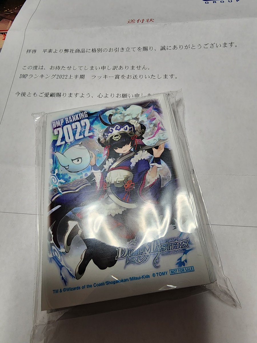 【送付状付き】ハキリ スリーブ DMPランキング2022 上半期 ラッキー賞