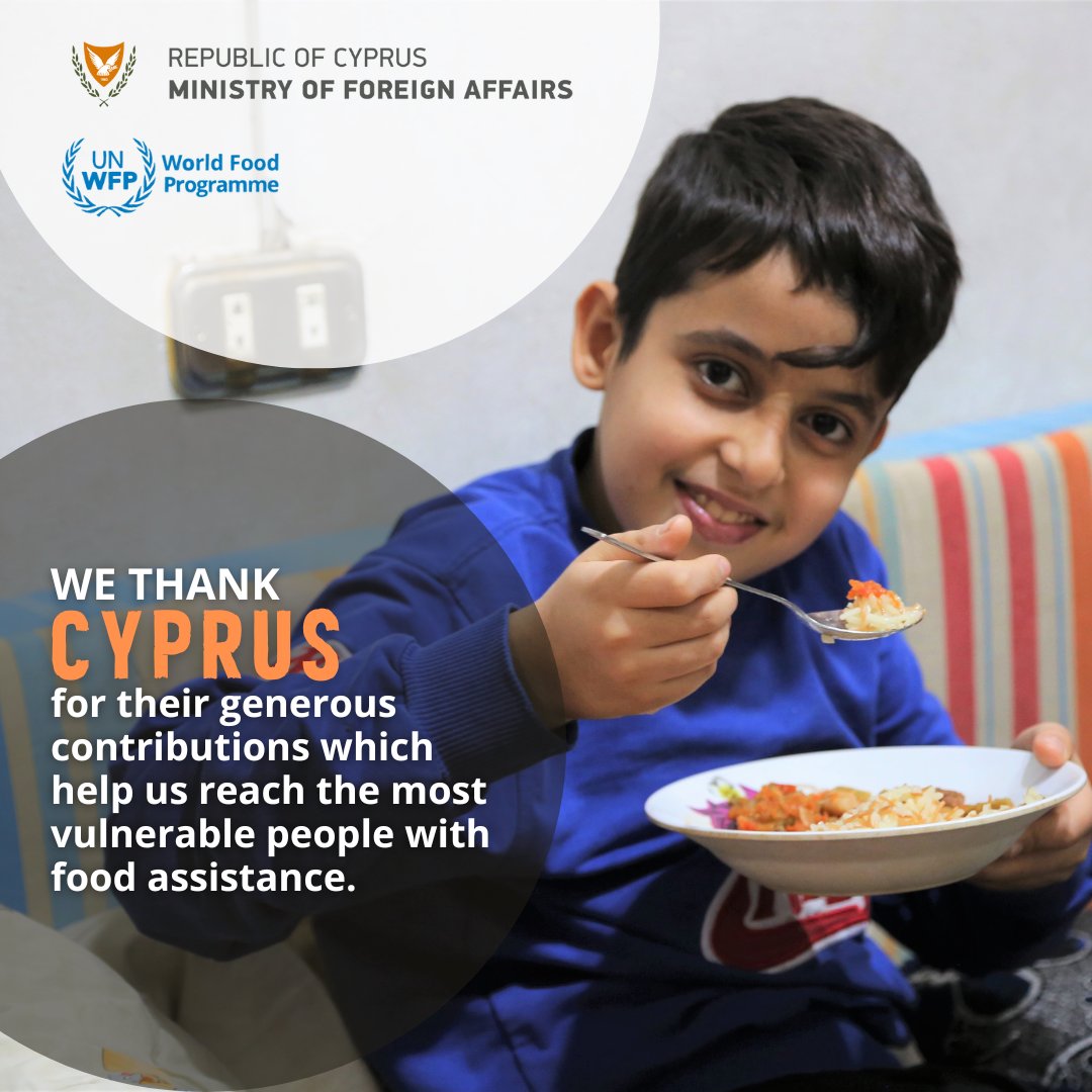 WFPLebanon's tweet photo. We are grateful for Cyprus' contributions which help @WFP provide food assistance to people most in need. 🇨🇾 @CyprusMFA https://t.co/dCKrqcNrlv