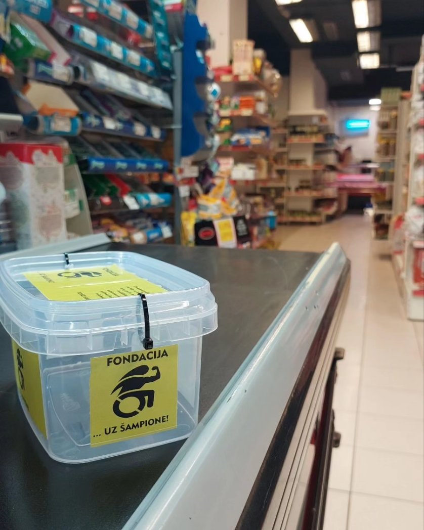 Benzinska pumpa i market Eurogas su uz šampione! 💪

Nova mjesta na kojima donacijom putem kutija možete podržati izgradnju savremenog trening centra za sportiste sa invaliditetom, ciljeve i rad naše fondacije.

BUDI UZ ŠAMPIONE! 💪