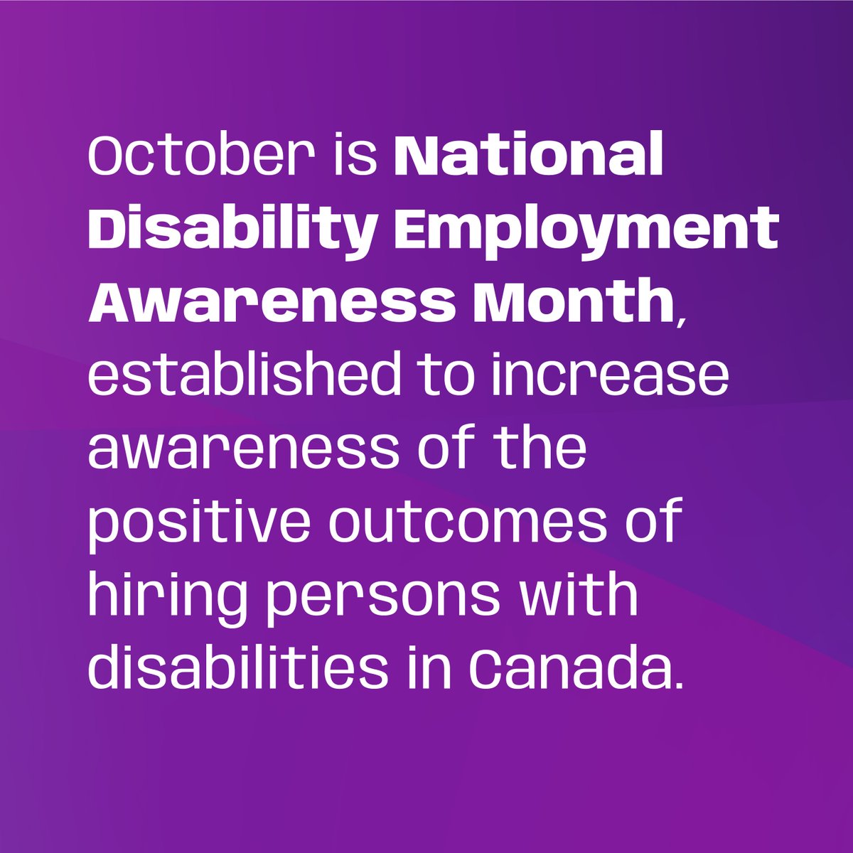 SCI_Ontario's tweet photo. October is National Disability Employment Awareness Month, established to increase awareness of the positive outcomes of hiring persons with disabilities in Canada. Visit SCIO https://t.co/3mM2Ac7P1b #NDEAM #accessiblework #Employment https://t.co/Mj1cM1C4es