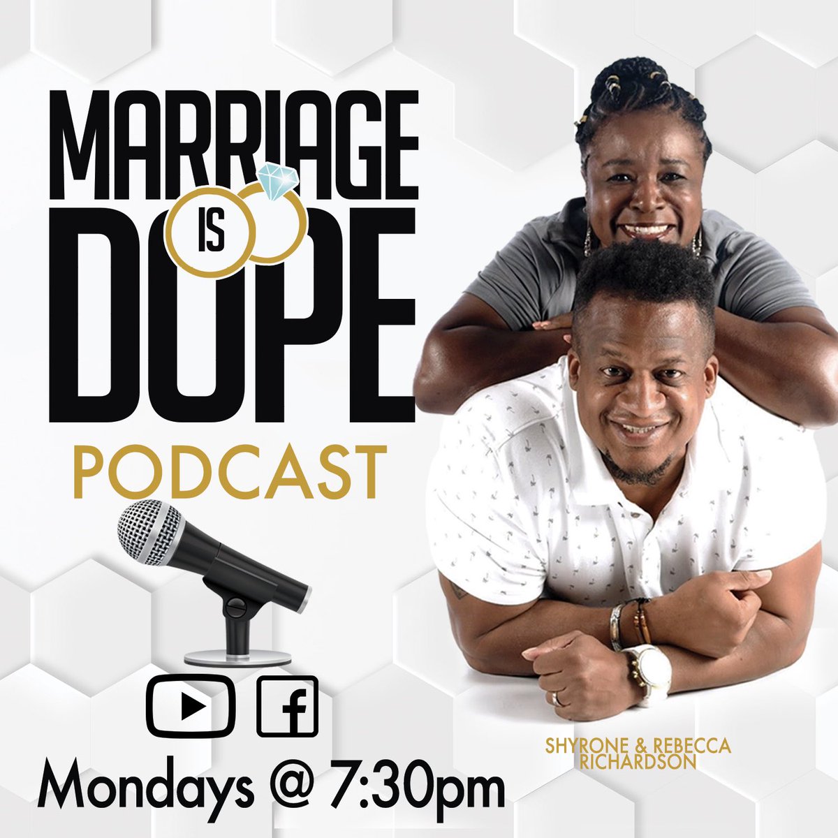 shynbecca's tweet photo. The Marriage is Dope podcast is premiering tonight!!!!! Be sure to follow us on FB and subscribe to our YouTube page to check it out!!!! https://t.co/GvAy7x6D8k