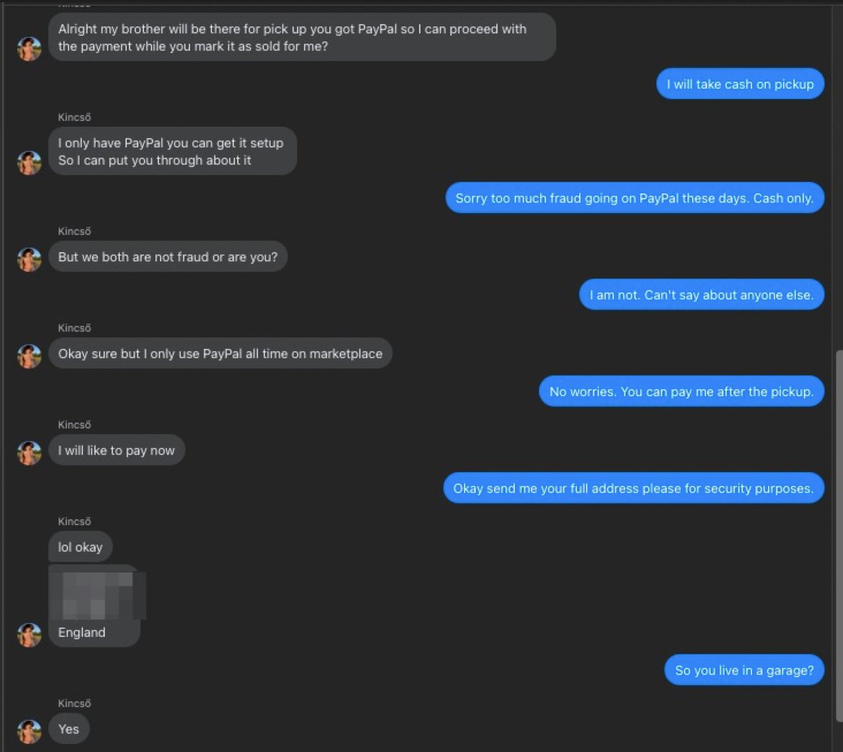 taranjs's tweet photo. There is nothing like a very courteous buyer who is too eager to pay! 😂
#Alert #fraud #paypal #facebook #marketplace #Awareness #CyberSecurity https://t.co/l8aid2PwVz