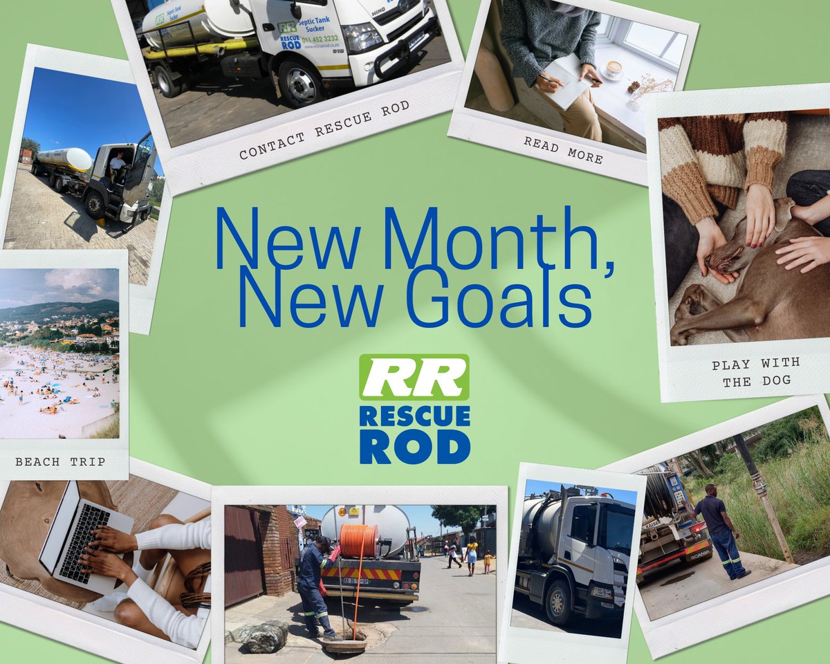 At Rescue Rod, we're kicking off October with enthusiasm and determination. Like how we tackle every drainage challenge head-on, let's approach our goals with the same can-do attitude. 💪🔧

#NewMonth #NewGoals #RescueRodSA #AchieveTogether