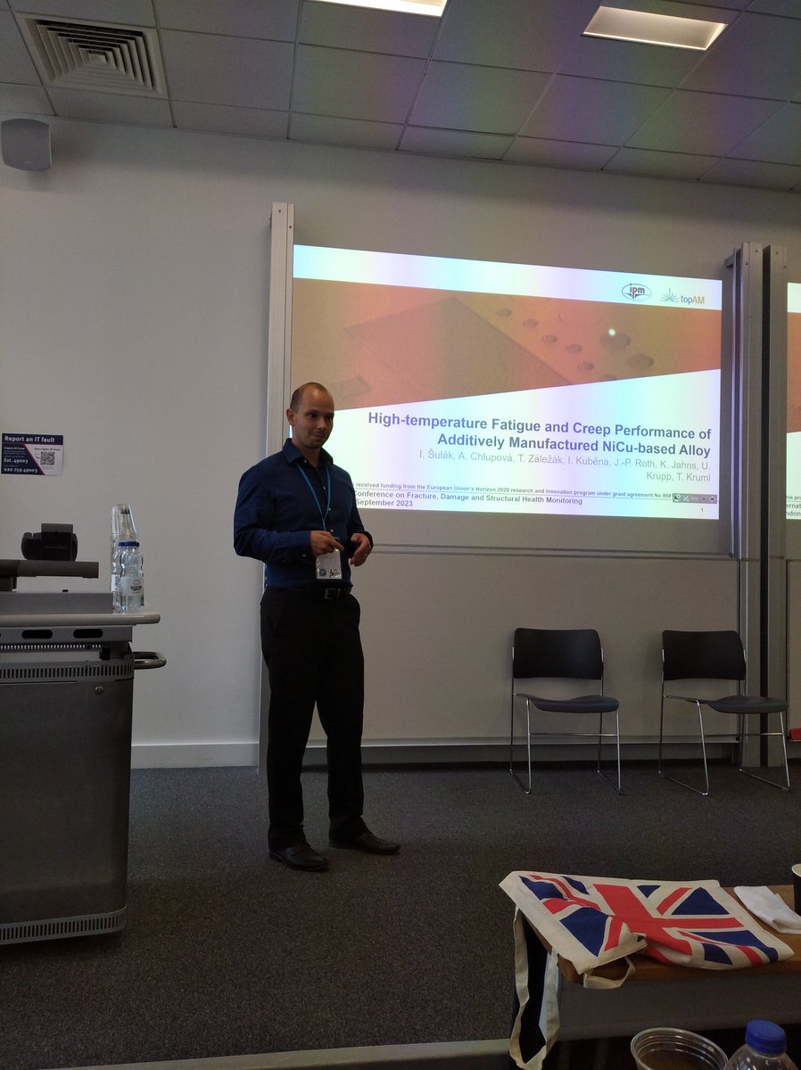 topAMproject's tweet photo. Last week Ivo Šulák presented at FDM2023 in London: High-temperature Fatigue and Creep Performance of AM NiCu-based Alloy and Fatigue lifetime assessment and crack propagation of AM Ni-based VDM 699XA #additivemanufacturing
#hightemperaturealloys #mechanicalproperties https://t.co/JwhpGW2r1G