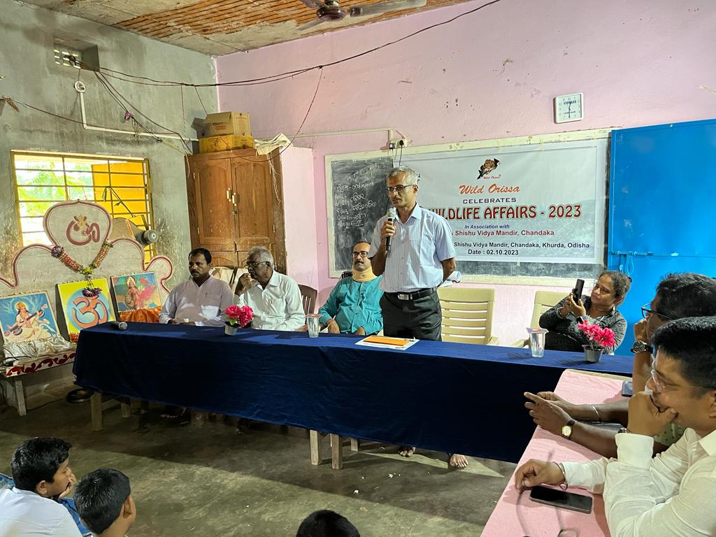 OrissaWild's tweet photo. #WildlifeAffairs2023 School competition and felicitating winners during Wildlife Affairs 2023, organized by @OrissaWild , at Saraswati Sishu Bidya Mandira, Chandaka 02.10.2023 @ForestDeptt @odishawildlife @bhubaneswarbuzz @otvnews @ndtv https://t.co/cni0xahNgb