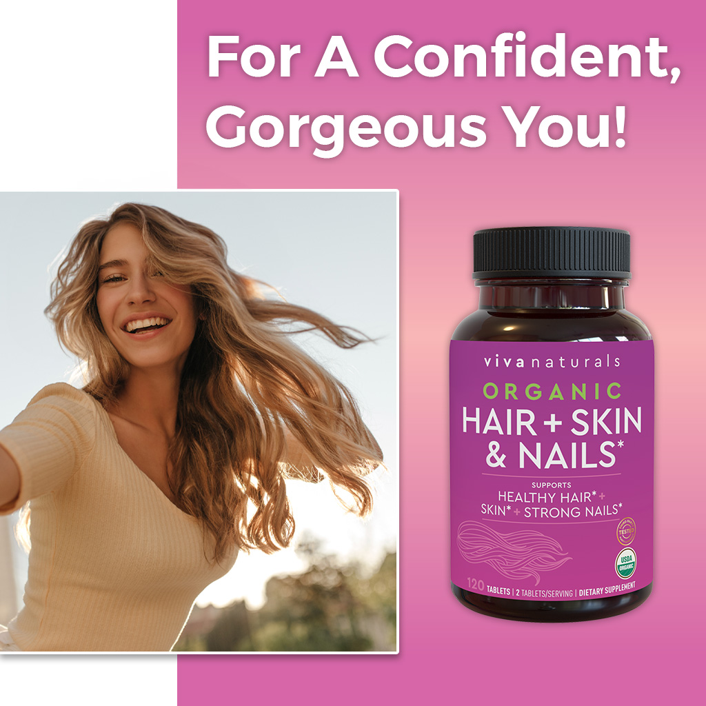 Flaunt Your Strong Nails &amp; Gorgeous Hair!* Revitalize your beauty routine with our Hair + Skin &amp; Nails* supplement.

*These statements have not been evaluated by the Food and Drug Administration. This product is not intended to diagnose, treat, cure or prevent any disease.