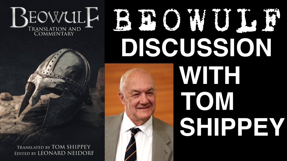 I had the opportunity to chat with the wonderful Tom Shippey about his new translation of Beowulf published by <a href="/UppsalaBooks/">Uppsala Books</a>! Link to video in reply. 
#beowulf