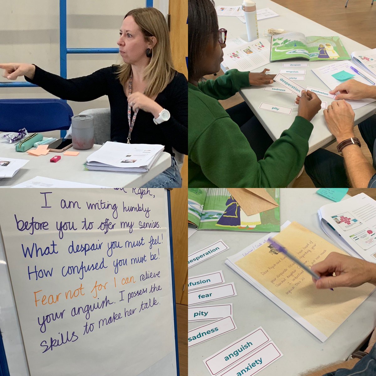 From the Discovery Point through to inference; vocabulary development then a writing opportunity with a distinct audience and purpose and instant publishing thrown in, we’ve thoroughly explored the #TeachThroughaText approach @GrangehurstCov this morning. @theliteracytree