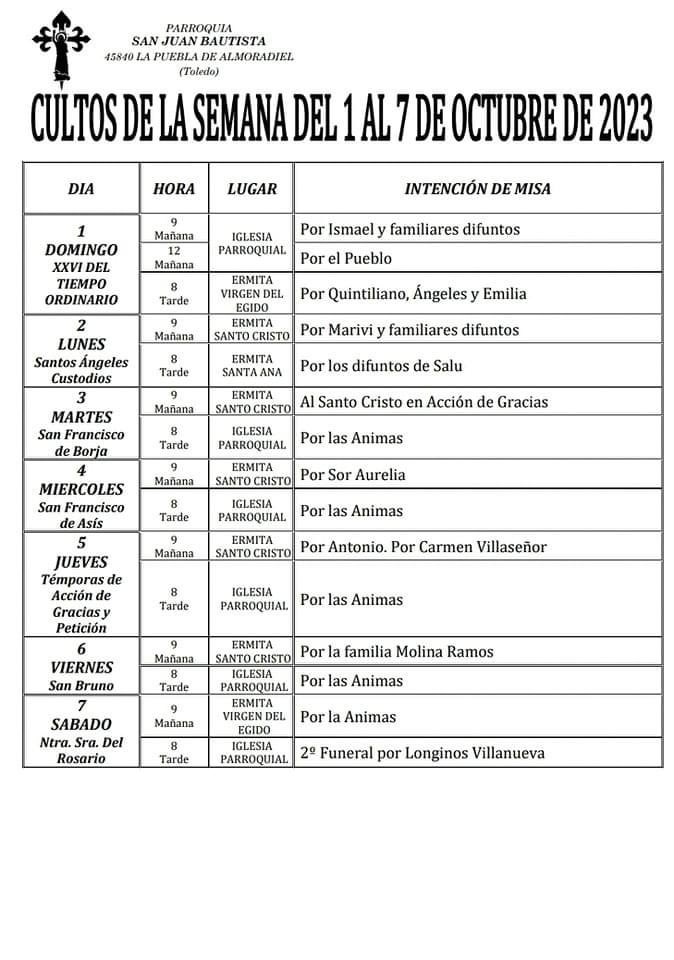 Parroquia San Juan Bautista (@parroalmoradiel) on Twitter photo 