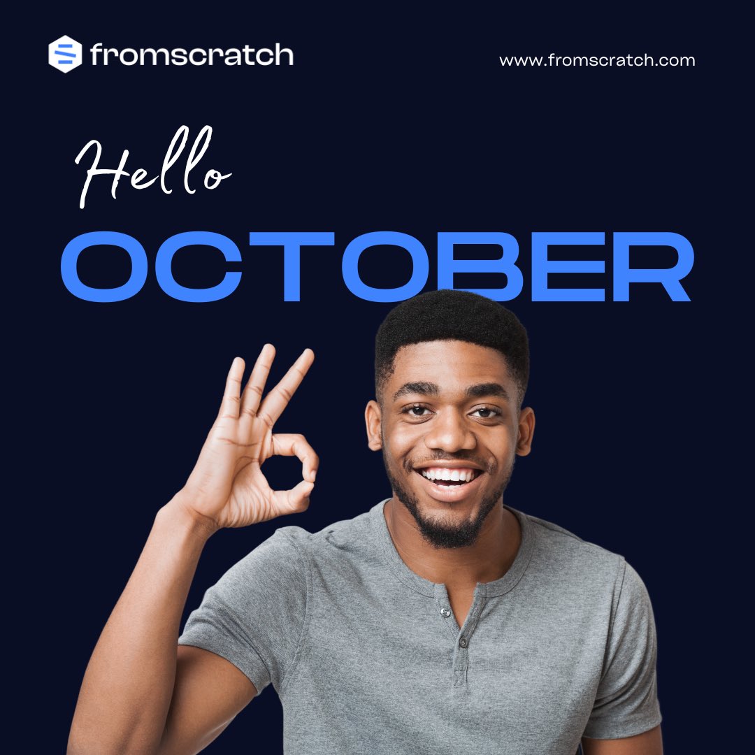 fromscratch_1's tweet photo. Happy New Month!!!!

Have a wonderful and Tenth-full month😉

#October #Newmonth https://t.co/w9KhRcMAtz