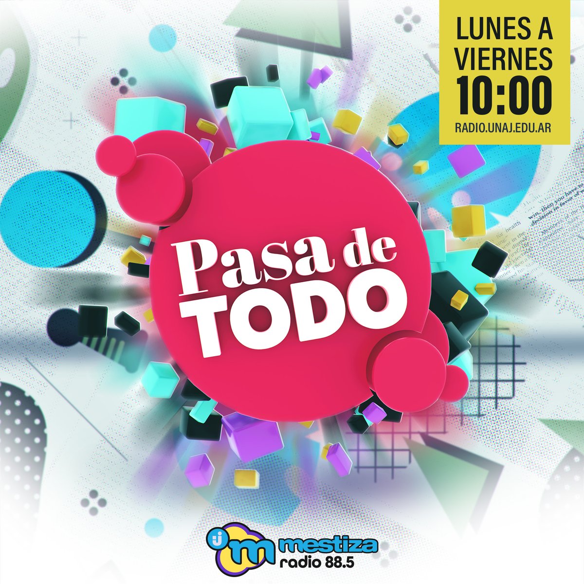 Radio_UNAJ's tweet photo. #FelizMartes | 🤓 La mañana sigue informandote con @caceresjd, @carotorres2903 y @Cinvidal en #PasaDeTodo de Lunes a Viernes de 10 a 12 hs https://t.co/92RdEq1VRN