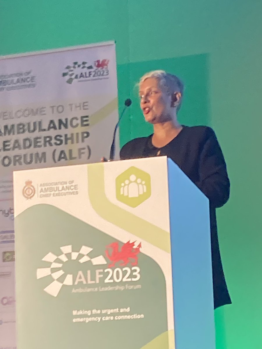 <a href="/lenasamuels/">Lena Samuels</a> opens the #ALF2023 conference - we have an exciting 2 days ahead focusing on culture and inclusion and making the urgent and emergency care connection  <a href="/AACE_org/">The Association of Ambulance Chief Executives</a>