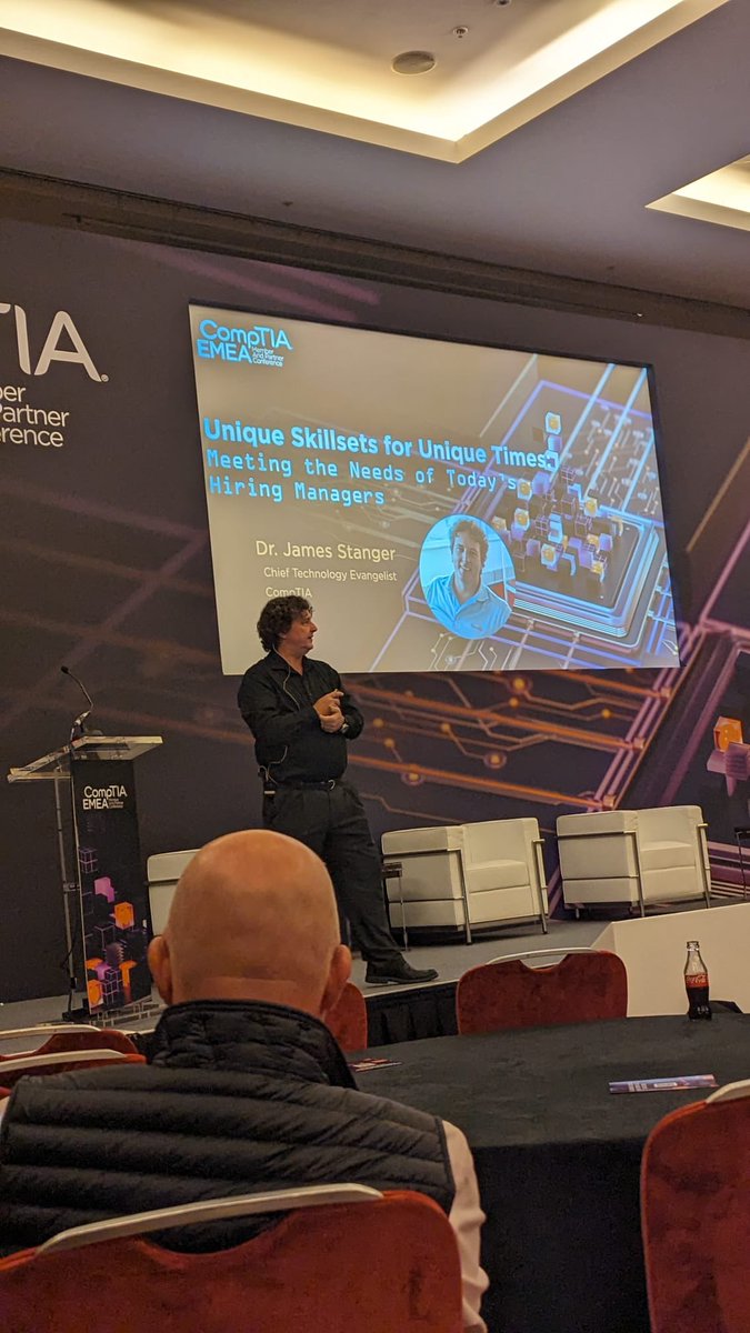 Great day so far at CompTIA annual conference! 🗣️

Fab session on Unique Skillsets by James Stranger at #EMEAcon

#EMEA23 #CompTia #London #AnnualConference #TeachTech #CompTiaCommunity