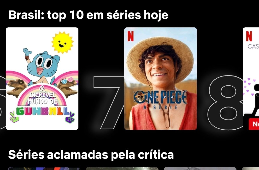 One Piece Netflix Brasil on X: Subiu pra 5, se nessa semana a gente  maratonar ela será que chega no top 3 novamente???? #onepiece  #onepiecenetflix  / X