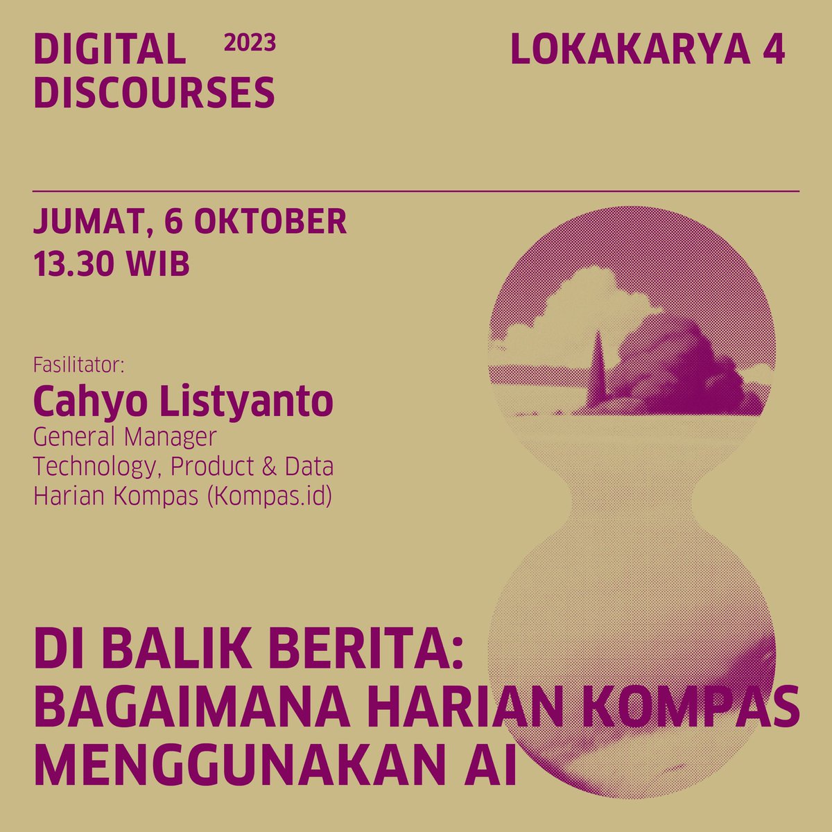 GI_Indonesien's tweet photo. Dalam lokakarya ini, @hariankompas akan menyingkapkan bagaimana mereka merangkul teknologi AI untuk memperkuat karya jurnalistiknya sehingga memberikan nilai tambah pada produk digital Harian Kompas untuk publik.

#DigitalDiscourses 
#ArtificialIntelligence https://t.co/p9U9Pk10fP