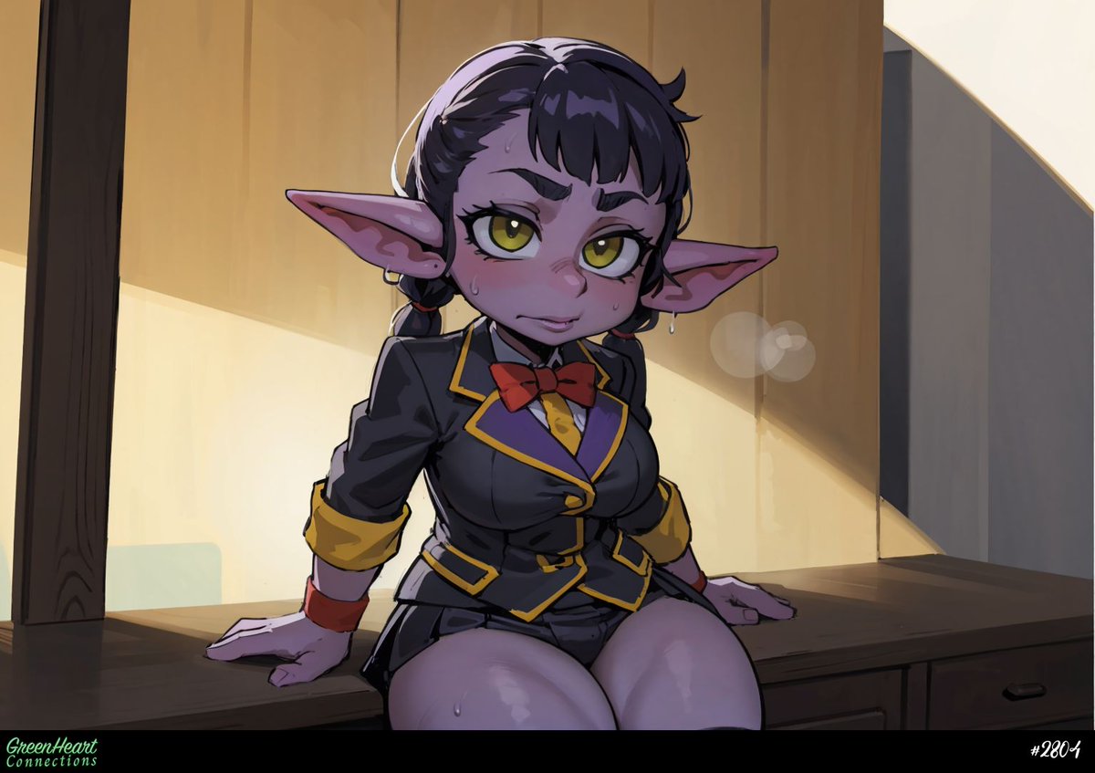 sweaty_goblins's tweet photo. In your embrace, I feel safer than a Pearlshell Turtle in the depths of the Azure Abyss.
Goblin girl No. 2804
#gobtober2023 #GoblinGirl #Goblin #SafeEmbrace https://t.co/yuNG967JYO