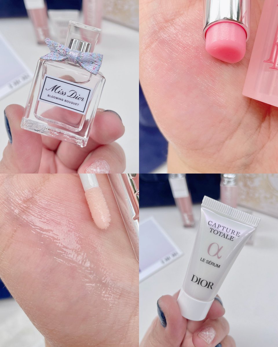 pinku_tai's tweet photo. สายชอบเที่ยวถูกใจสิ่งนี้ Miss Dior Blooming Boudoir ✈️ 💐 สวยสับจบปุ๊บในเซ็ตเดียว มาพร้อมกระเป๋าผ้ากำมะหยี่ขนาดพกพา มีทั้งน้ำหอม Miss Dior, Serum, และลิปยอดฮิตอย่าง Lip glow และ Lip Maximizer ที่สาวๆ ทุกคนต้องมี!!! https://t.co/oo1MNqF9Su