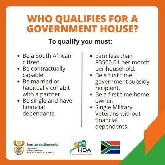 GCIS_IRC's tweet photo. Who qualifies for a Government House? For more information, visit https://t.co/AcFUivvD1n #TheHDA #HousingTheNation #DepartmentHumanSettlements #DHSProjects #HdaAtWork #RebuildTheHDA https://t.co/9L50XWpY7g