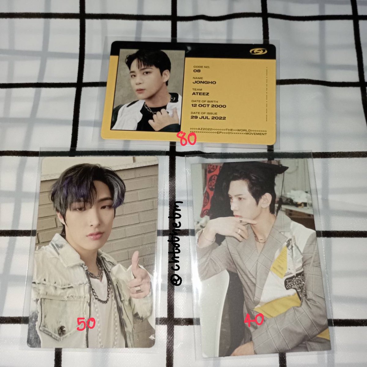 chtothetm's tweet photo. พร้อมส่ง🌻✨
จงโฮ ยอซัง มินกิ
💓 จงโฮรูปแรกใบละ 40 ที่เหลือราคาตามรูปเลยคับ
- ค่าส่ง 35 บาทไม่บวกเพิ่ม
สนใจใบไหนเมนชั่นหรือDMได้เลยคับ
#ตลาดนัดateez https://t.co/vQS8bfmRao