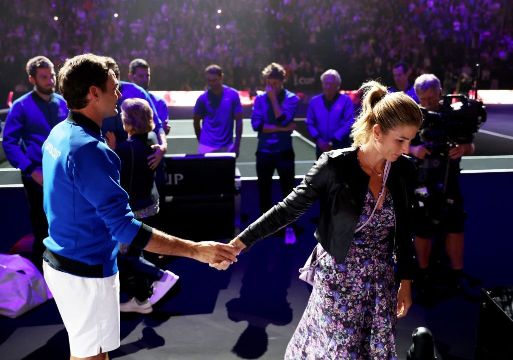 "I've asked hundreds of athletes: What do you love?
Now, in the past I've heard everything from "I love horror movies," to chocolates to fast cars and, of course, winning. Roger simply smiled and said, "I love Mirka."
LZ Granderson, 2010.