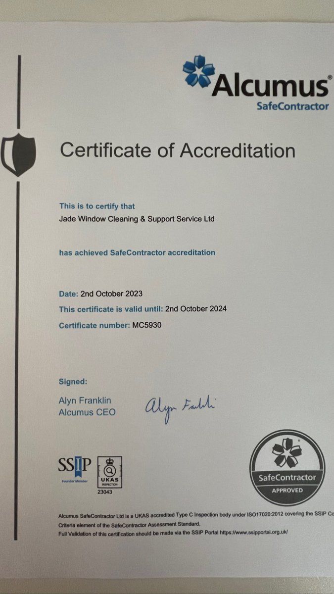 Proud to have been awarded our Safe Contractor Accredited Status for the 9th consecutive year.

Congratulations to the whole team for continuing to offer and deliver the highest standards of H&amp;S.