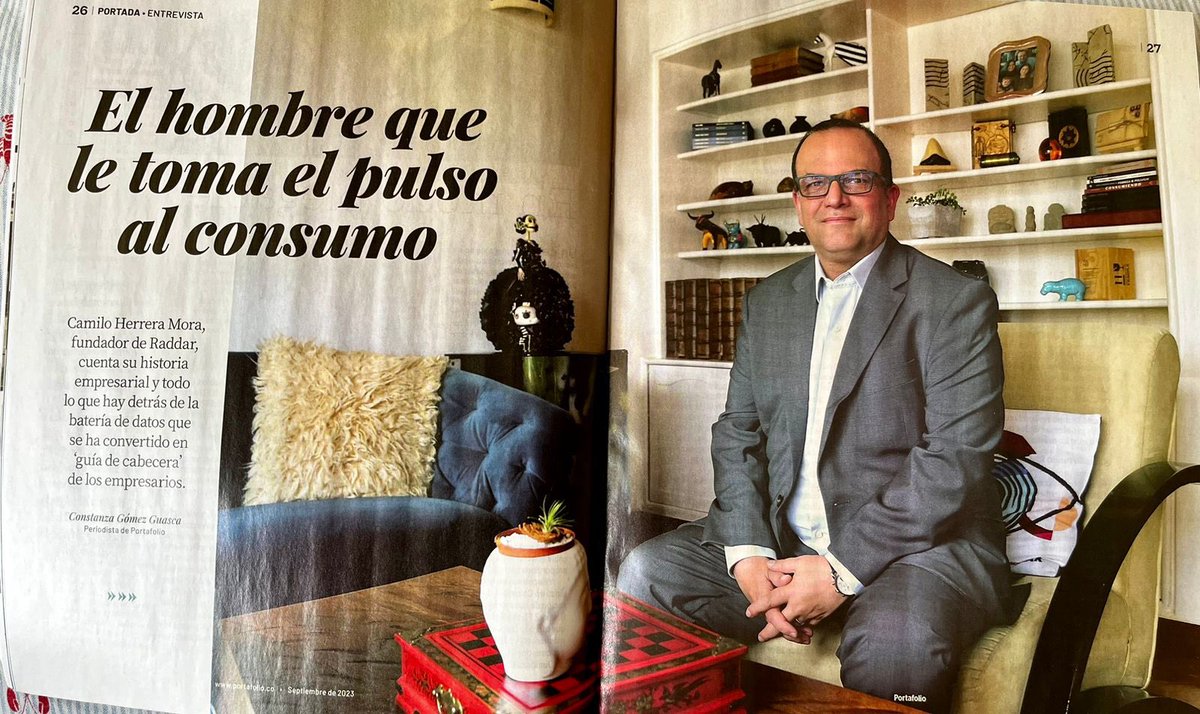 consumiendo's tweet photo. Bello homenaje el que me hace @Portafolioco a @RADDARCKG, con una entrevista a la historia de la empresa que nació desde las mediciones culturales en Colombia hasta lograr medir y estudiar al comprador y al consumidor en 17 países. https://t.co/7C8L8lslU6